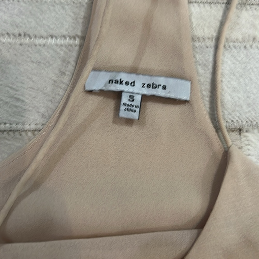 Women's Beige Tank Top - Picture 2 of 4